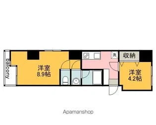 リバージュ宇品【303号室号室】の間取り