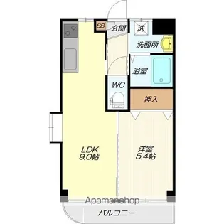 ほうゆうCAPITAL【403号室】の間取り