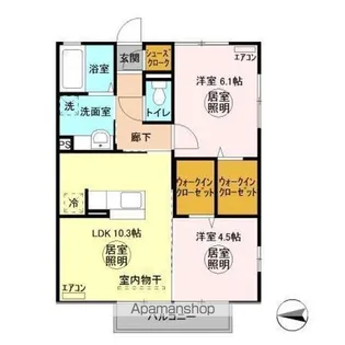 カーサR・T C【2階】の間取り