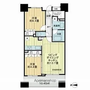 リビオ初台アリアフォート【403号室】の間取り