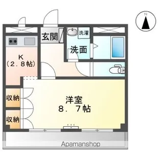 コマキヒルズ・T(KOMAKI HILLS.T)【2階】の間取り