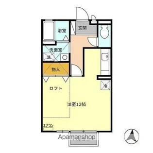 アピエ 壱番館弐番館【2階】の間取り