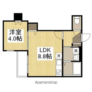 ヴェール幸町【201号室】の間取り