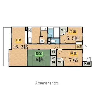 ニューロシティ【D-802号室】の間取り
