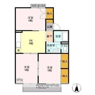 サンモールおゆみ野 A【1階】の間取り