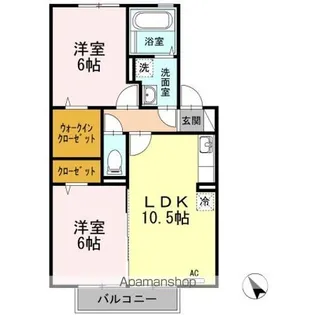 メイプル A棟【2階】の間取り