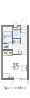 レオパレスセーヌ【1階】の間取り