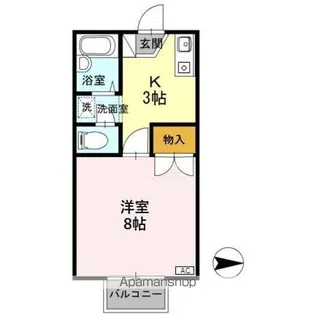 ワンズ18 A棟【2階】の間取り