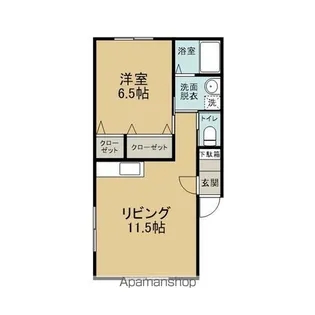 コーポコロンビア【101号室】の間取り