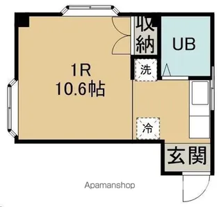 ピーランド【303号室】の間取り
