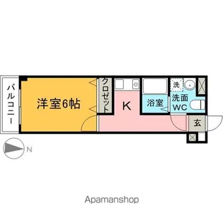 プレール豊岡【305号室】の間取り
