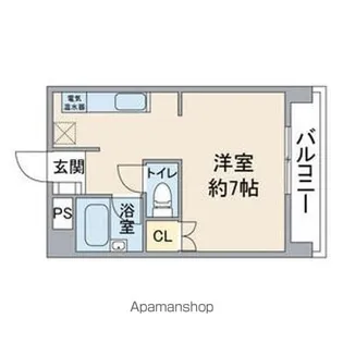 西部観光ビル【4階】の間取り