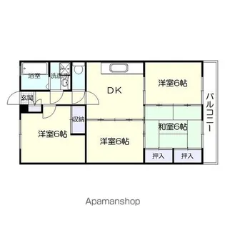 ベネフィス西陵【1階】の間取り