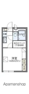 レオパレス屋形原【2階】の間取り