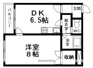 エースⅠ【206号室】の間取り