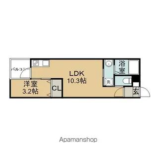 リバーサイドヴィラ瀬古【2階】の間取り