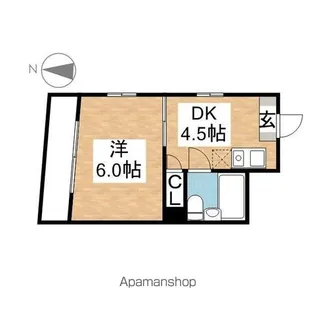 ティージェビバンテ【404号室】の間取り