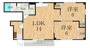 ヴィラ西明分【1階】の間取り