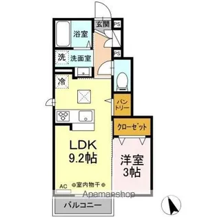 フェリス ニャン【1階】の間取り