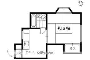 バンブーハイツ【102号室】の間取り
