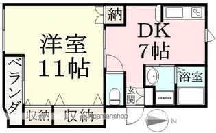 ベラッジオⅡ【101号室】の間取り