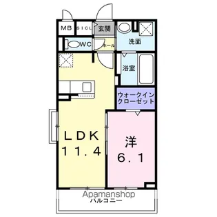フラワーベル【2階】の間取り