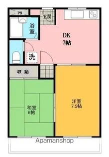 サザントーク岸和田【302号室】の間取り