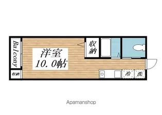 ルネッサンスTOEI美萩野【709号室】の間取り