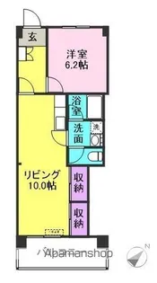 古井公団マンション【203号室】の間取り