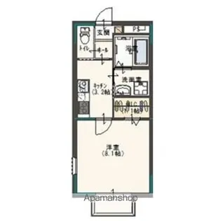 エクセレンテD【2階】の間取り