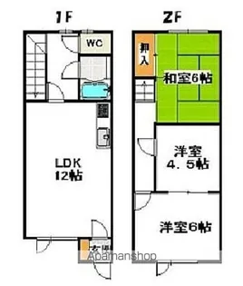 サンホワイトNOD【1C号室】の間取り