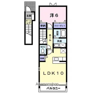 トレフル B【2階】の間取り