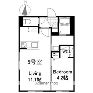 仮)プレスタ発寒5ー8MS【305号室】の間取り