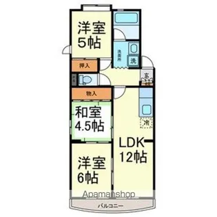 サンパーク大鐘【2階】の間取り
