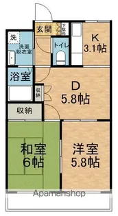 MAISONGRAPES【105号室】の間取り