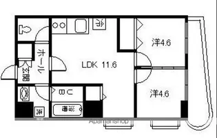 TURTLE LIFEひかり【702号室】の間取り