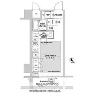 BPRレジデンス渋谷【10階】の間取り