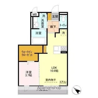 メルベーユおおたかの森 1号棟【2階】の間取り