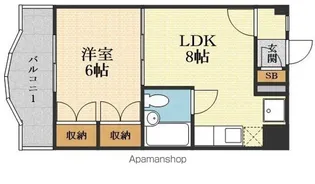 メゾン高田【5階】の間取り