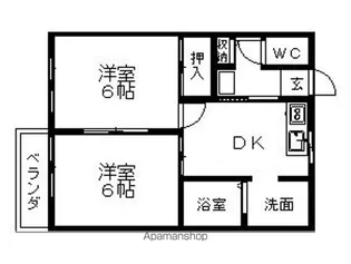 ジュネスグランドール【2階】の間取り