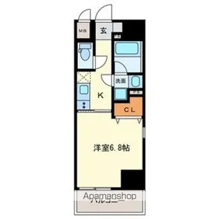プレミアム黒川【803号室号室】の間取り