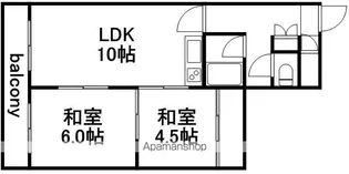 タケダビル【401号室】の間取り