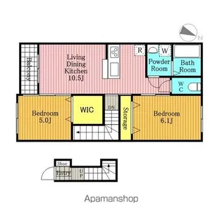 WI MAISON NORIER Ⅱ【202号室】の間取り