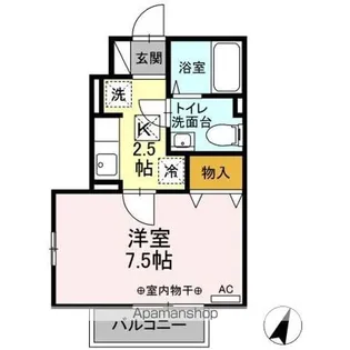 ファミール南花沢【1階】の間取り