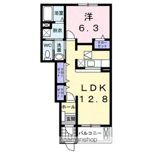 メゾン・ド・セジュールⅡ【1階】の間取り