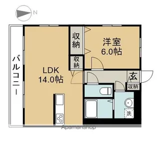 エスポワール七宝【1階】の間取り