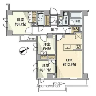 オープンレジデンシア目白フロントコート【4階】の間取り