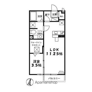 モナリエ春日 I・II【II203号室】の間取り