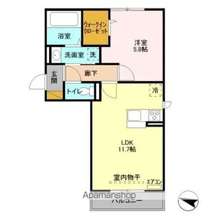 ヴェルデ大島田【3階】の間取り