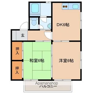 東光ハイツA【2階】の間取り
